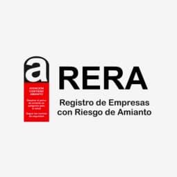Sello del Registro de Empresas con Riesgo de Amianto (RERA).